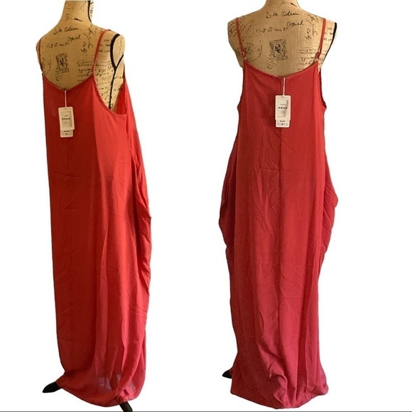 Maxi Dress Beach Party Dress Pull-On with Pockets, Flowy, Sexy, Women’s … - Picture 7 of 9